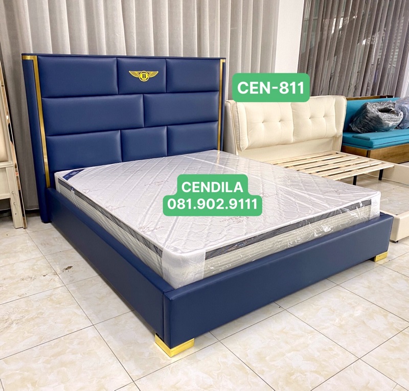 Giường Ngủ Hiện Đại Nhập Khẩu CEN-G897 Tổng kho giường ngủ bọc da nhập khẩu cao cấp, giá rẻ ở Hoàng Mai, HN